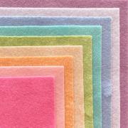 Assortiment de feutrine Licorne 15x15cm.