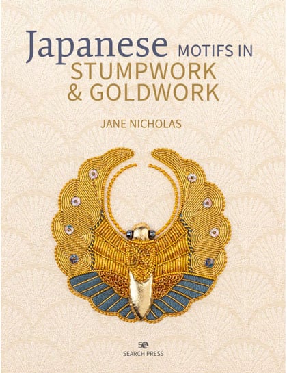 Japanese Motifs in Stumpwork & Goldwork