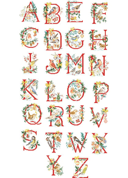 Le grand ABC «Oiseaux de Noël»