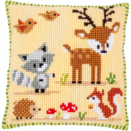 Coussin : Animaux de la forêt
