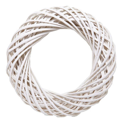 Couronne de vrille - Blanche 25 cm.
