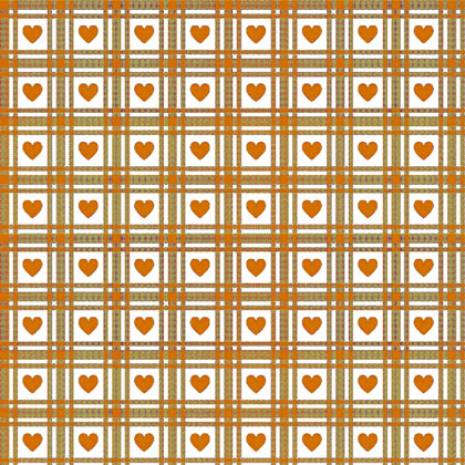 Checkered Hearts - Chestnut