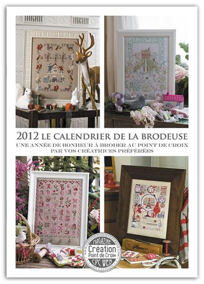 Le Calendrier de la Brodeuse 2012 - Version réimprimée