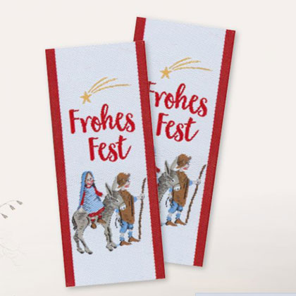Étiquette textile - Frohes Fest