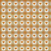 Checkered Hearts - Chestnut