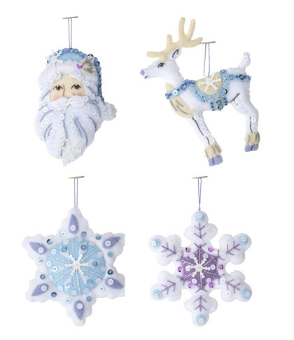 Kit Décorations en feutrine - Winter Wonderland