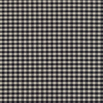 Crawford Gingham (2.5mm): Noir 45x110cm.