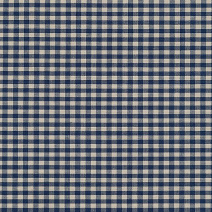 Crawford Gingham (2.5mm): Navy 45x110cm.