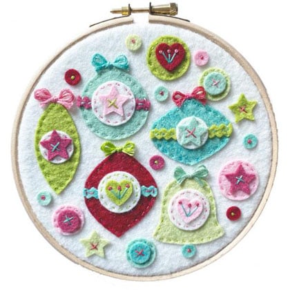Kit Feutrine Boules de Noel - avec tambur