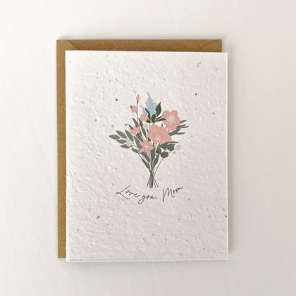 Carte de vœux plantable - Love you, Mom
