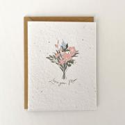 Carte de vœux plantable - Love you, Mom