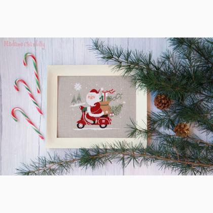 Santa on a Vespa