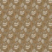 Country French - Motif végétal en marron