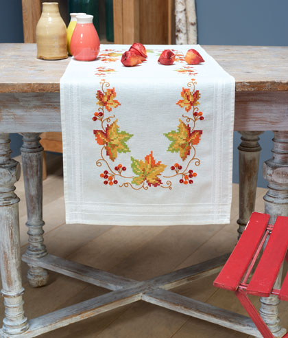 Chemin de table - Feuilles d\'automne