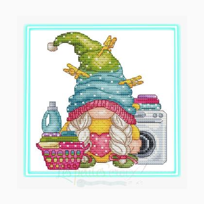 Laundry Girl Gnome