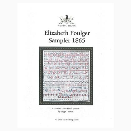 Elizabeth Foulger Sampler 1875