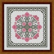 January Hearts Square With Pink Carnations