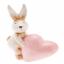 Lapin au coeur rose