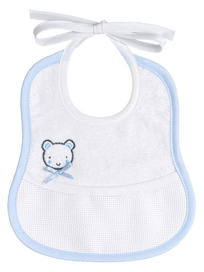 Bavoir - Baby bear - Bleu ciel