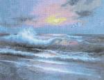 Coucher de soleil sur la mer