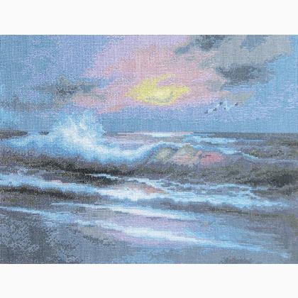 Coucher de soleil sur la mer