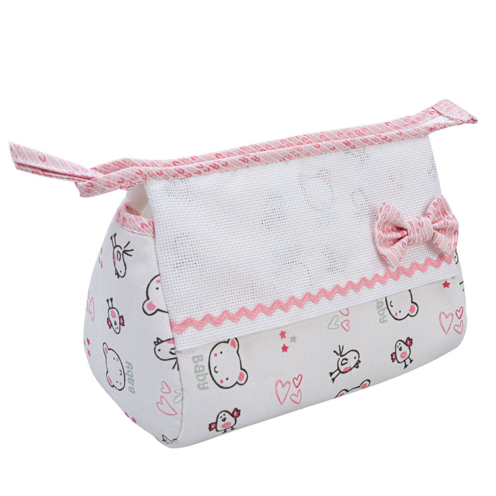 Trousse - Baby Bear - Rose de Filet - Enfants - Supports à broder - Casa  Cenina