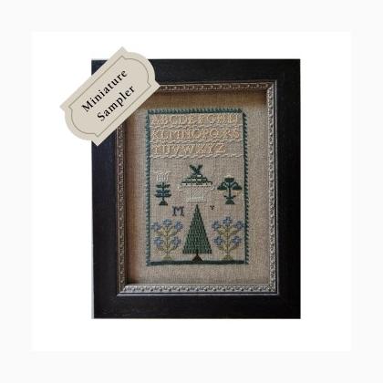 Mysterious M Sampler 1800s Miniature
