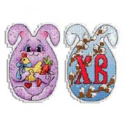 Easter bunny with chicken
