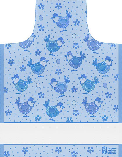 Tablier Piumette - Bleu