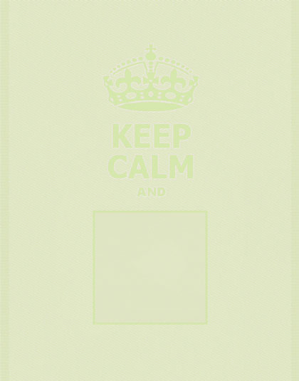 Serviette - Keep Calm - Vert