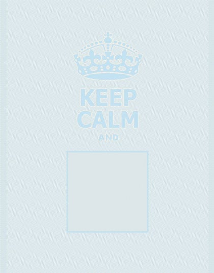 Serviette - Keep Calm - Bleu ciel