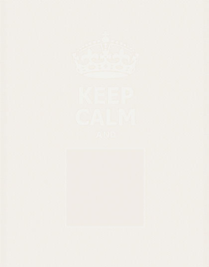 Serviette - Keep Calm - Blanc