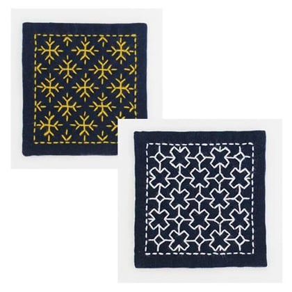 Kit Sashiko Olympus - Blanc et jaune