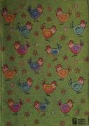 Serviette - Piumette - Arc-en-ciel - NO Aida