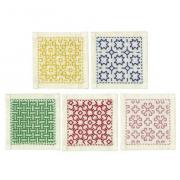 Kit Sashiko Olympus - Bleu, rose, vert, jaune, rouge et beige