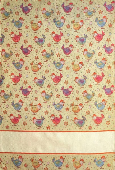 Serviette - Piumette - Petites poules