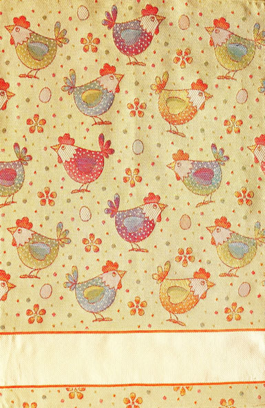 Serviette - Piumette - Les poules