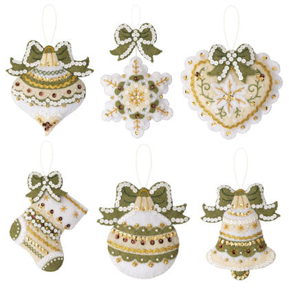 Kit Décorations en feutrine - Holiday Glitz