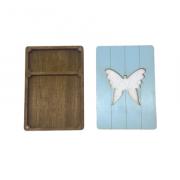 Coffret en bois - Papillon