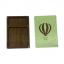 Coffret en bois - Montgolfière verte