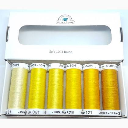 Soie 1003 - Pack 6 nuances - Jaune