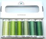 Soie 1003 - Pack 6 nuances - Vert Jaune