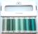 Soie 1003 - Pack 6 nuances - Vert Bleu