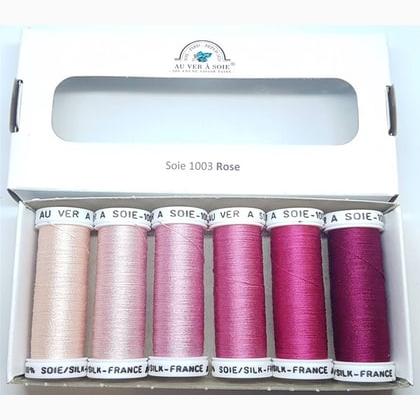 Soie 1003 - Pack 6 nuances - Rose