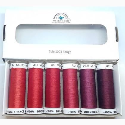 Soie 1003 - Pack 6 nuances - Rouge