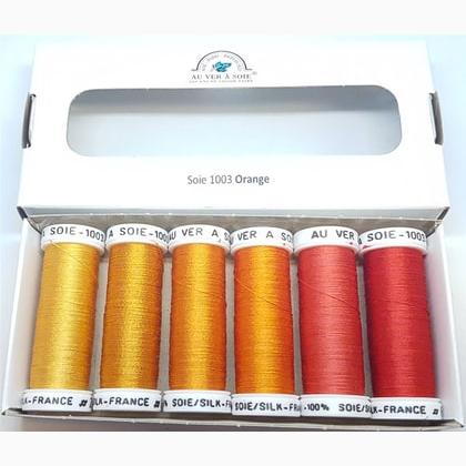 Soie 1003 - Pack 6 nuances - Orange