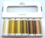 Soie 1003 - Pack 6 nuances - Ocre