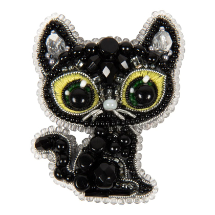 Épingle - Chat noir