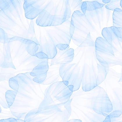 Toile Aïda imprimée à broder 5,5 pts/cm - Pétales bleus 38X46CM