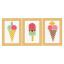 Glaces lot de 3